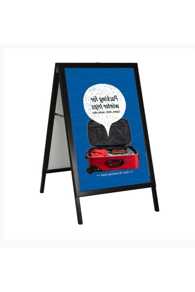 RTS REKLAM 25 Mm Çift Taraflı A – Pano Ayaklı Kaldırım Panosu Gönye Köşe (A1-...