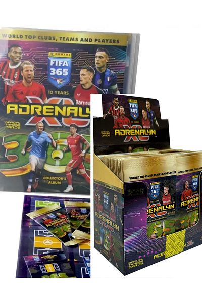Panini Fifa 365 2025 Adrenalyn XL Mega Start and 50 Pack Custom Box Set