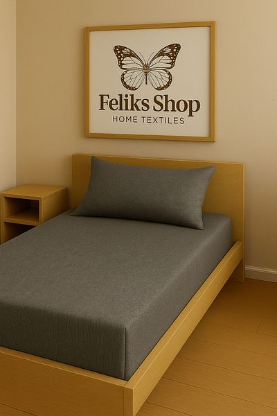 Home Single |   Fitted Sheet |   Cotton Ranforce Fabric 1 Piece Zippered Pillow Case (50X70 cm)