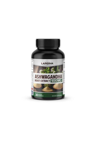Laperva Ashwagandha Root Extract 1000 Mg, 30 Capsules, Boosts Energy & Vitality