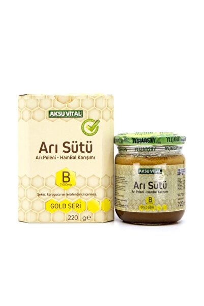 Aksu Vital Arı Sütü Arı Poleni Ham Bal Karışımı Bebe Doz Gold Seri 7000 Mg 220 G