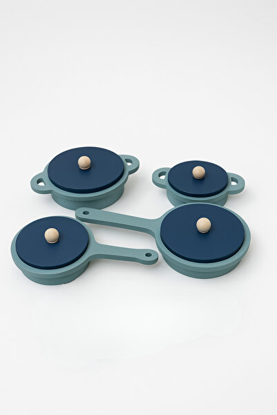 Genel Markalar Oyuncak Tencere Tava Çaydanlık Mutfak Seti (YEŞİL)