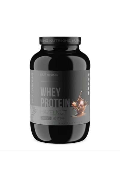 Nutriking Whey Protein 2100 Gr 70 Servings with Hazelnut