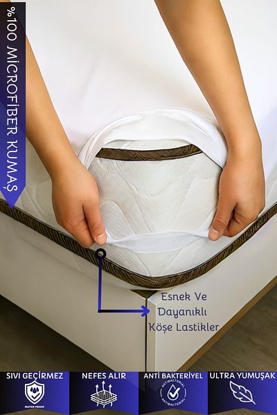 DOGO HOME Micro Corner Elastic Single Double Liquid Waterproof Mattress Protector