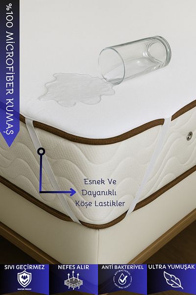 DOGO HOME Micro Corner Elastic Single Double Liquid Waterproof Mattress Protector