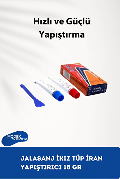 JALASANJ İkiz Tüp Iran Yapıştırıcı 18 gr – Hızlı Ve Güçlü Yapıştırma