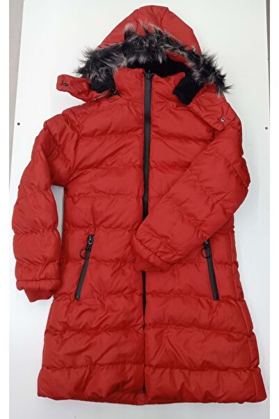 BAŞAK ÇOCUK GİYİM 409146 Jesika-Children's Coat 9/12 Years - Red - 9-10 Years