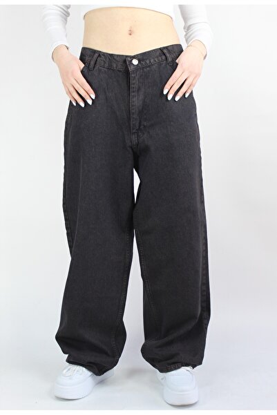 St.Poll Παντελόνι Unisex τύπου Baggy Jeans με αντίκα εμφάνιση και εφέ πλύσης