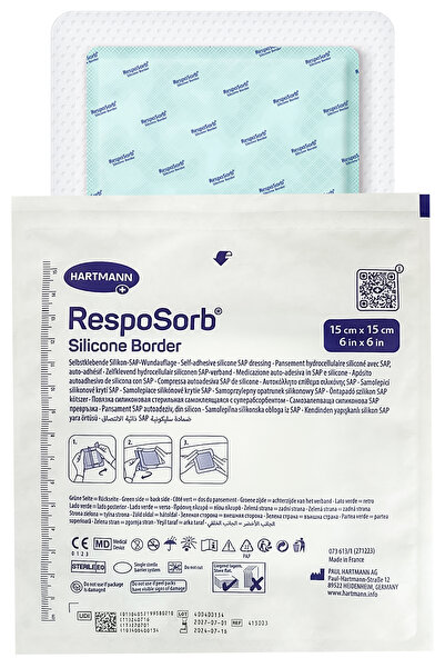 Hartmann Resposorb Silicone Border 15cm*15cm(1 adet)