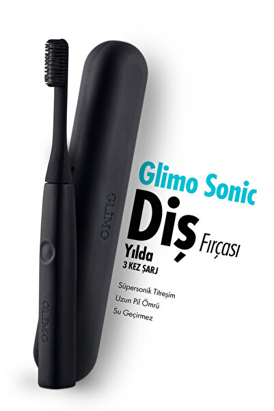 Glimo Sonic Toothbrush Carbon Edition Şarjlı Sonic Diş Fırçası