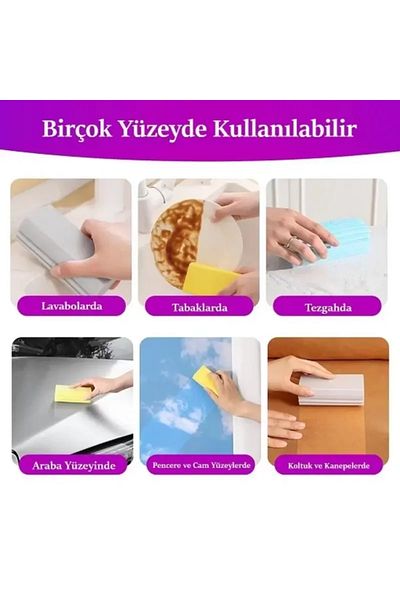 embays collection (3 Pieces) Dust Sponge, Dust Removal Sponge, Magic Sponge, Pva Sponge