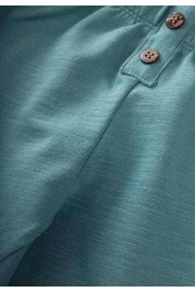 Cigit Pat Detaylı Örme Pantolon 1-5 Yaş Turkuaz