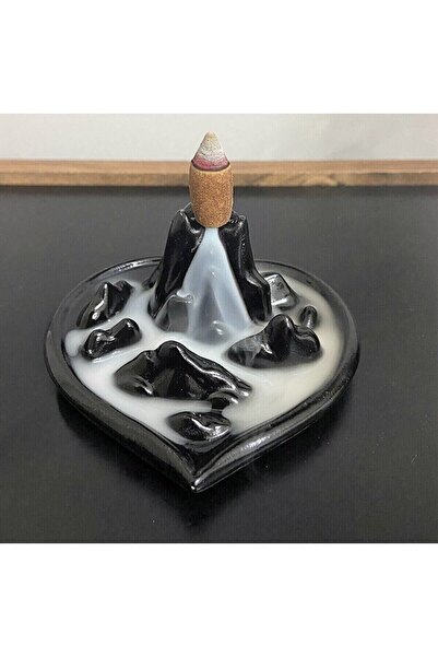 morlalem m Dağ Dekorlu Geri Akış Kalp Tütsülük Silikon Kalıp K-967, Polyester...