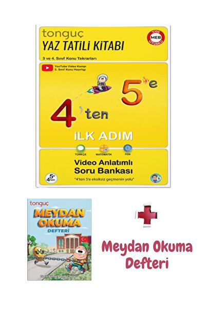 Tonguç Yayınları 4'ten 5'e Hazırlık Kitabı Ve Meydan Okuma Defteri