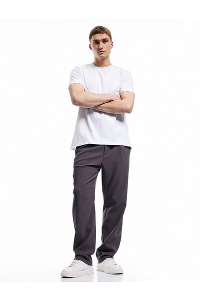 Koton Chino Oversize Trousers - Pocket Detail