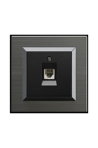 Tenda 10 Pieces Ovivo Quantum Magnetic Gray Numeris Phone Socket + Frame Included