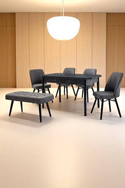 Kaktüs Avm Mutfak Masası Salon Masası Masa Sandalye Takımı Açılır Masa Bench Sandalye