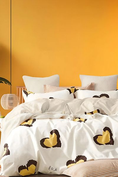 İQON Double Dream Off White - Elastic Duvet Cover Set