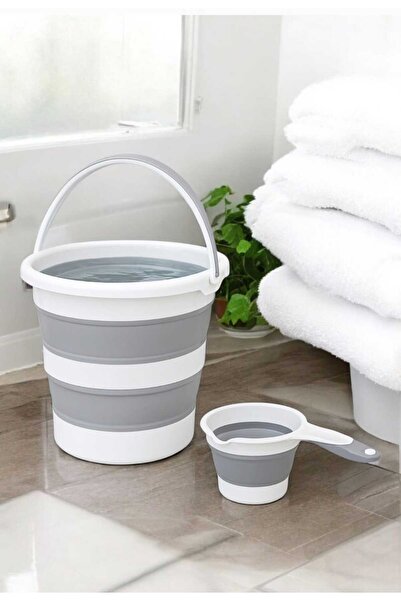IRAK PLASTİK Katlanır Katlanabilir Kova Ve Maşrapa Takım - Yerli Üretim