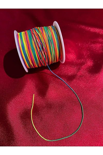 Aslan Online 10 Meters Rainbow Color Parachute Cord, Jewelry Cord (0.80 mm) - Not Reel & Ball! ! – Embroidery Thread