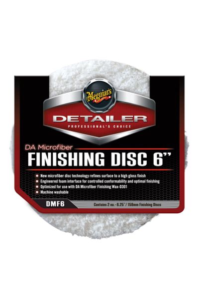 Meguiars Set of 2 Meguiar's Microfiber Finishing Discs, 6", Microfiber Finishing Disc