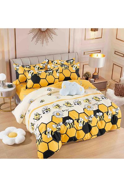 JOJO Elegant Linen Set for Double Bed Made of Fine Cotton, consisting of 6 pieces, 230x250cm