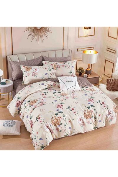 JOJO Elegant Linen Set for Double Bed Made of Fine Cotton, consisting of 6 pieces, 230x250cm