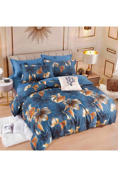 JOJO Elegant Linen Set for Double Bed Made of Fine Cotton, consisting of 6 pieces, 230x250cm