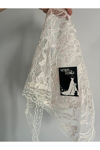 VENÜS MODA by Pınar Δαντελένιο Φουλάρι Μπαντάνα Ροζ Φουλάρι Δαντέλα Μπαντάνα 70 εκ. Πλάτος