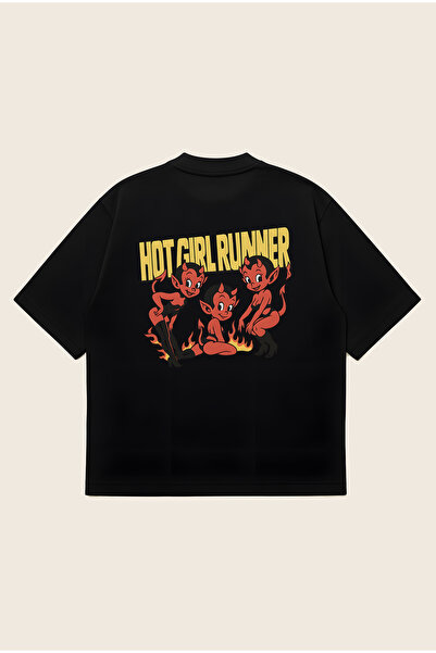 Moon Dancer Hot Girl Runner unisex majica sa širokim krojem i debelim materij...