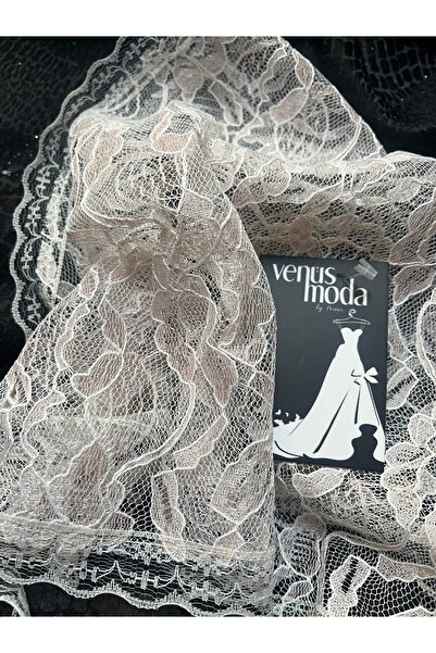 VENÜS MODA by Pınar Δαντελένιο Φουλάρι Μπαντάνα Ροζ Φουλάρι Δαντέλα Μπαντάνα 70 εκ. Πλάτος