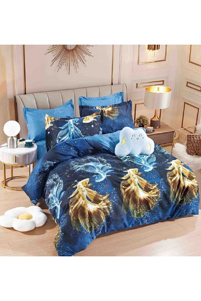 JOJO Elegant Linen Set for Double Bed Made of Fine Cotton, consisting of 6 pieces, 230x250cm