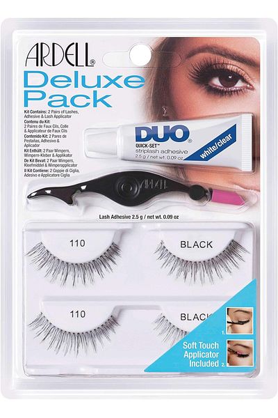 Ardell Eyelash 110 Deluxe Kit Black - 2ct