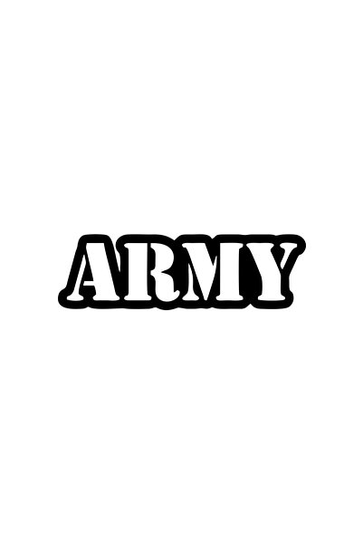 Reysa Tasarım ملصق سيارة الجيش مقاس 17×17 سم باللون الأخضر