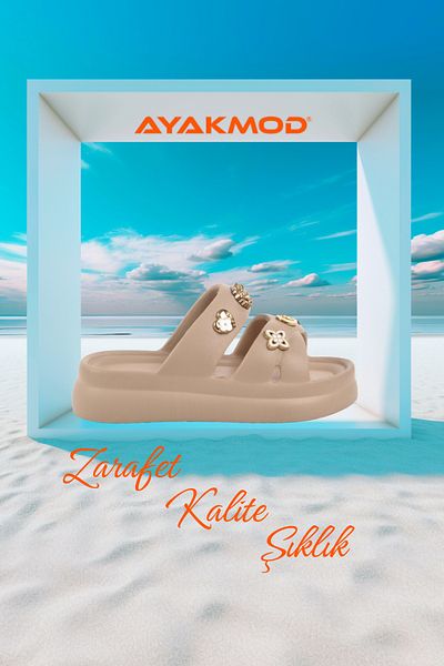 AYAKMOD Sand Eva Lightweight Flexible Women's Stone Slippers 510 Z