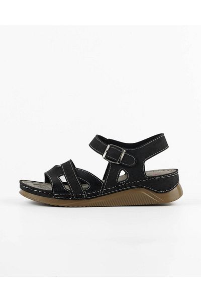 Tigerline Sandale de damă Ms226 Sandale ortopedice negre