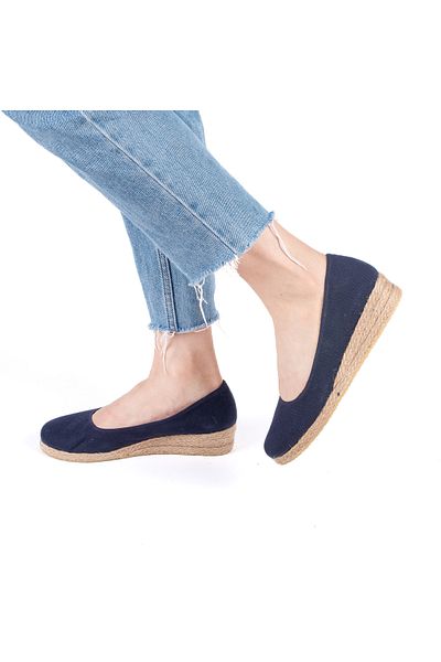 Star Tombis 3cm Wedge Heeled Comfortable Daily Mother Shoes - Real Handmade
