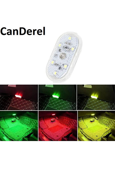 Genel Markalar Rgb Dokunmatik Sensörlü Mini 6 Ledli Lamba Usb Şarj Edilebilir...