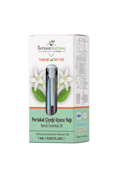 İntense Natural Orange Blossom Essential Oil - 1 Ml, 100% Pure and Natural, Neroli Essential Oil