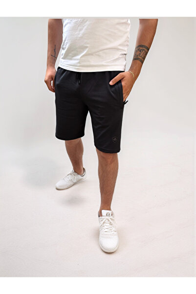 Bled Siyah Erkek Penye Regular Fit Şort & Bermuda