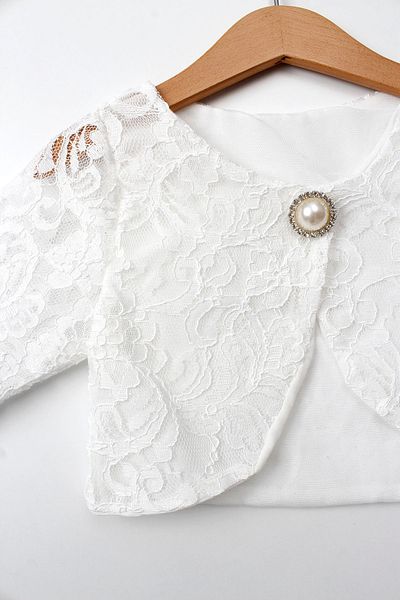 falcomini Girl's Lace Bolero Children's Special Occasion Jacket Model" 1/11 Years