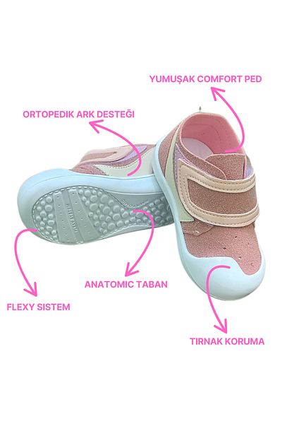 BONİTOSHOES Ortopedik İlkadım Daily Baby Girl Shoes