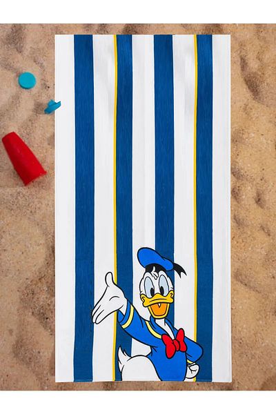 Mickey & Friends Printed Children's Beach Towel and Swimming Sleeve Set Sea Pool Beach