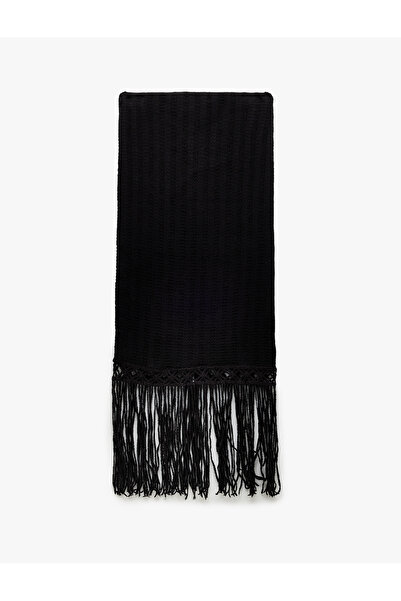 Koton Standart Bel Pamuklu Püsküllü Midi Kalem Etek