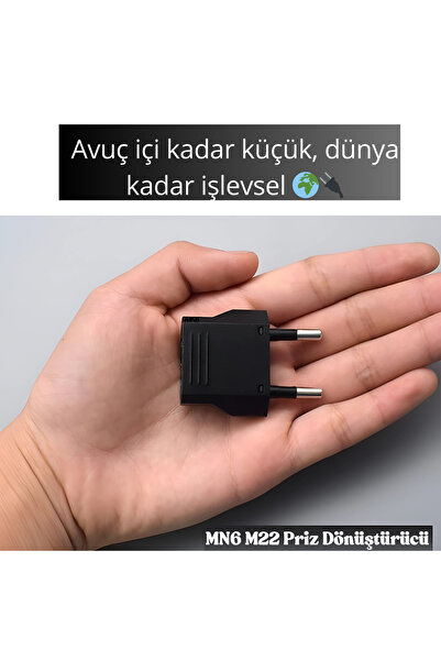 MN6 M22 Priz Donusturucu Tipi Amerikan-3 Adet-a-kalite.avrupa Priz.şarj Aleti Fiş Dönüştürücü