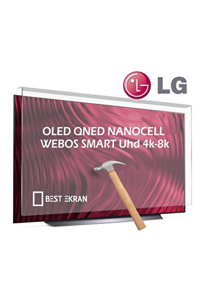 LG 55" Inç 139 Cm Tv Ekran Koruyucu | Led Nanocell Oled Qled Qned Smart Webos 4k-8k