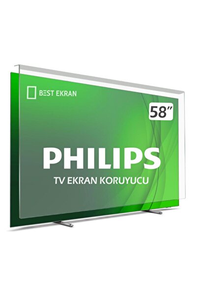Bestekran Philips 58" Inç 147 Ekran Tv Koruyucu Ambilightlı 4k-8k Uhd Smart A...