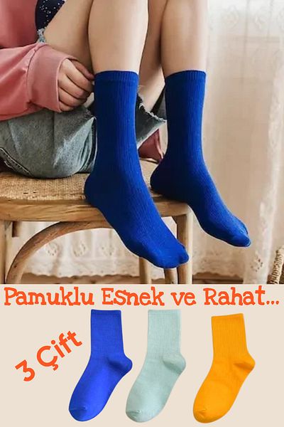 Esinti 3 perechi de șosete pentru bărbați șosete pentru colegiu pentru femei șosete lungi de sport șosete cu model șosete colorate pentru bărbați