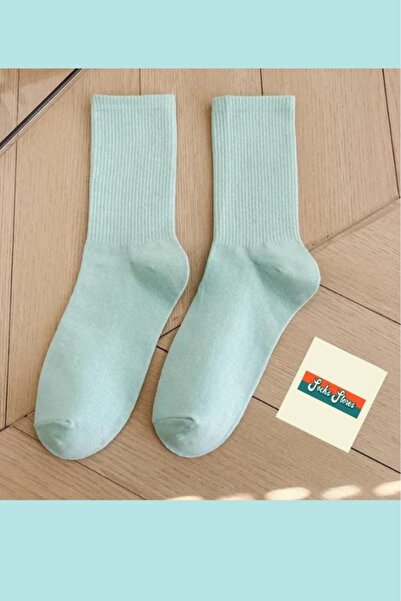Esinti Single Pair Unisex Light Blue Socket Socks Sports Tennis Socks 1 Piece