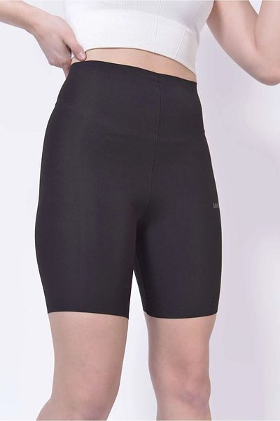 ogonline Black Laser Cut Shorts Corset - Lifting and Firming Leg Waist Basen